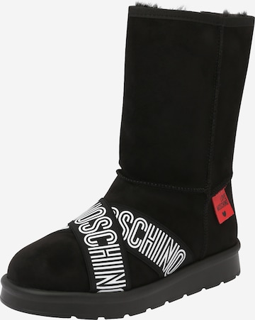 Love Moschino Snowboots i svart: forside