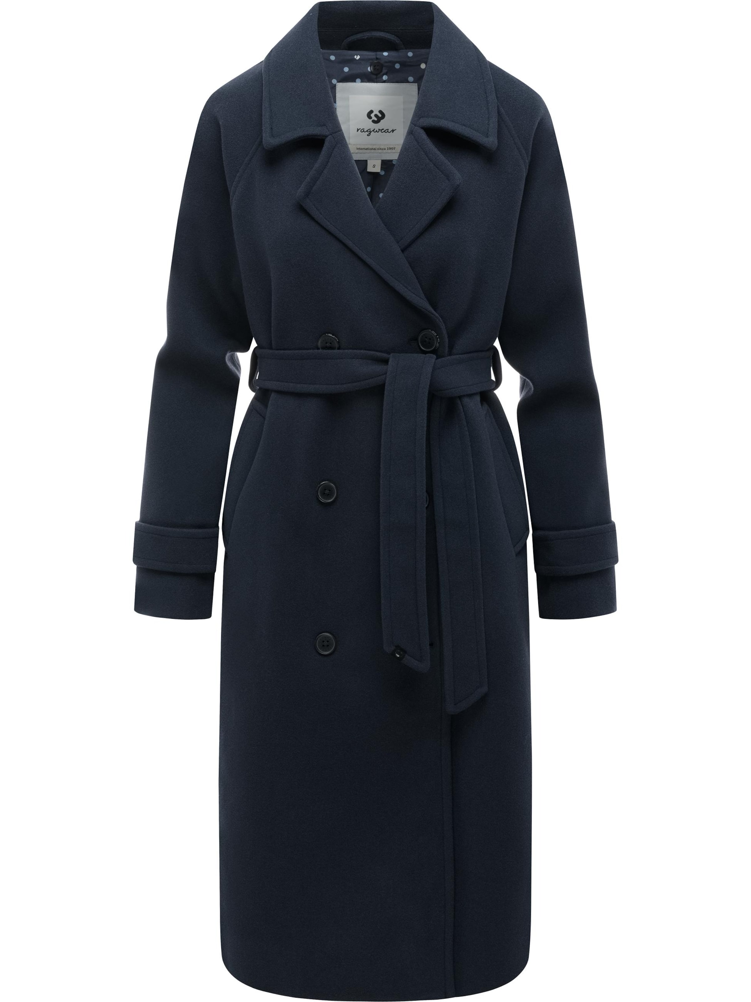 Manteau d’hiver 'Trenchie Felt Y' Ragwear en bleu