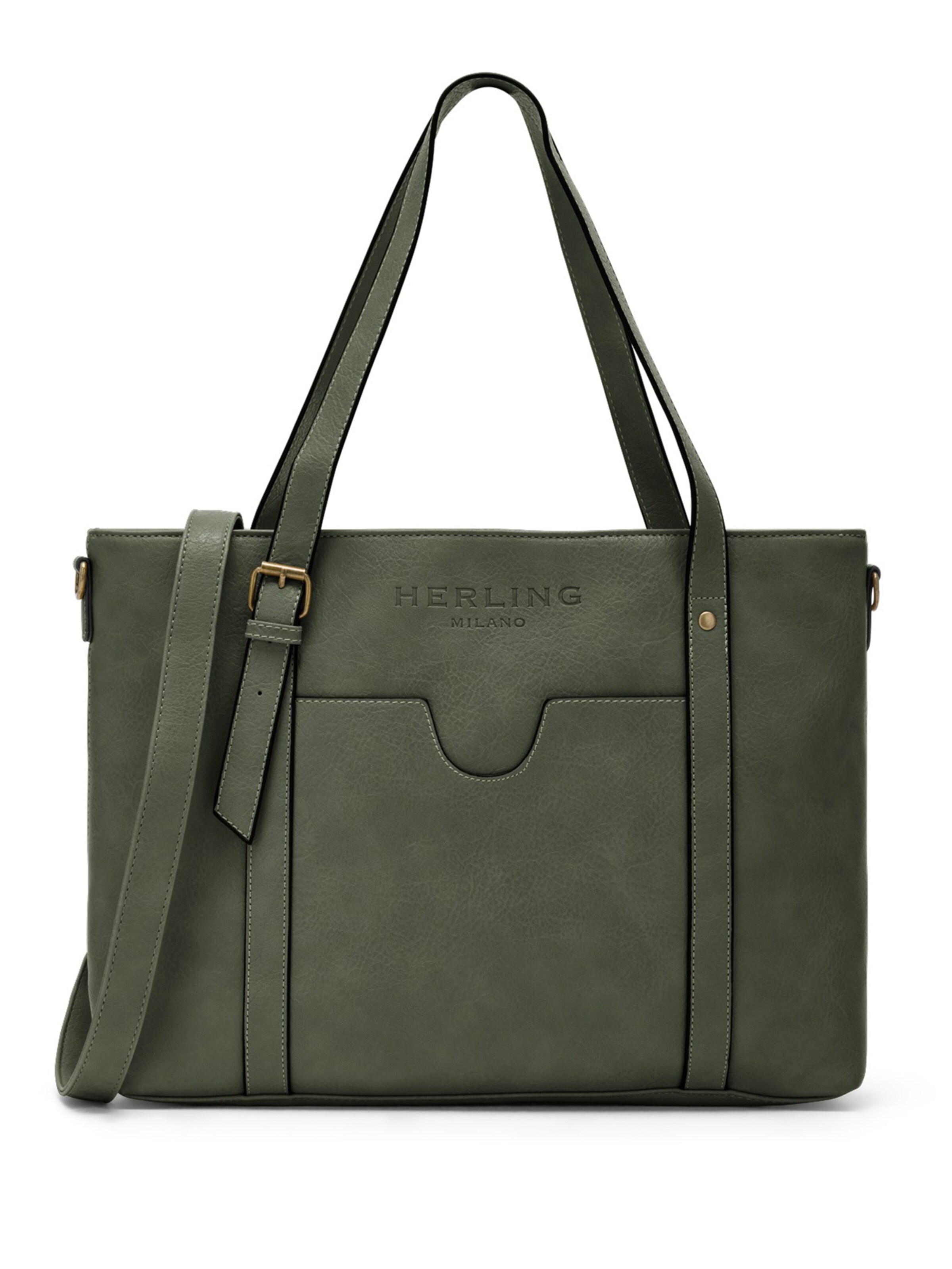 Herling Shopper 'Occam'‌‌ in Grün: Vorderseite