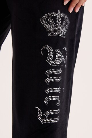 Juicy Couture Wide Leg Hose in Schwarz