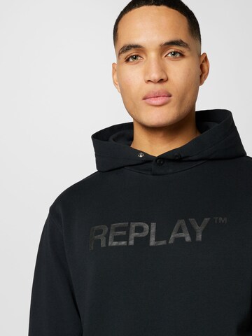 REPLAY Sweatshirt in Schwarz