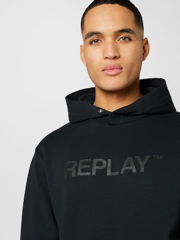 REPLAY Sweatshirt in Schwarz