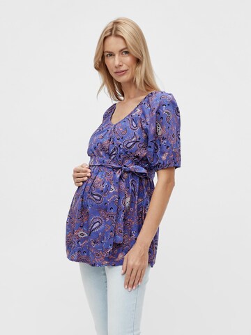 MAMALICIOUS Blouse 'Tuli' in Purple: front