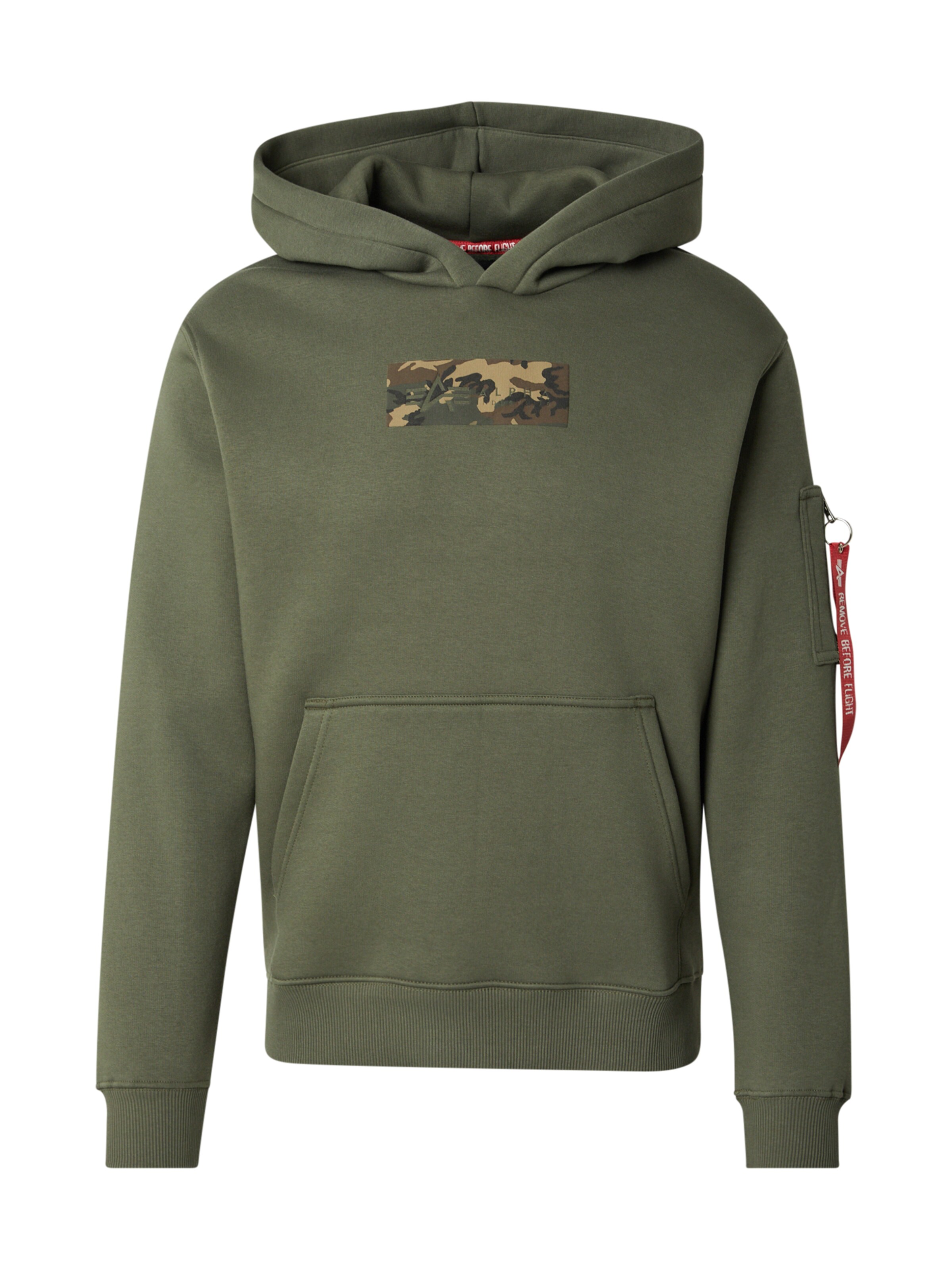 ALPHA INDUSTRIES Sweatshirt in Green: front
