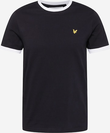 Lyle & Scott T-shirt 'Ringer' i svart: framsida