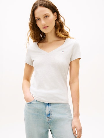 Tommy Jeans Shirt in Grijs: voorkant