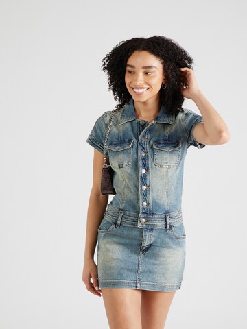 GUESS Originals Shirt dress 'GO' in Blue: front