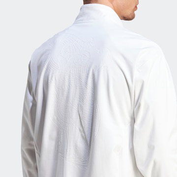 ADIDAS PERFORMANCE Αθλητική ζακέτα φούτερ 'Velour Pro' σε λευκό