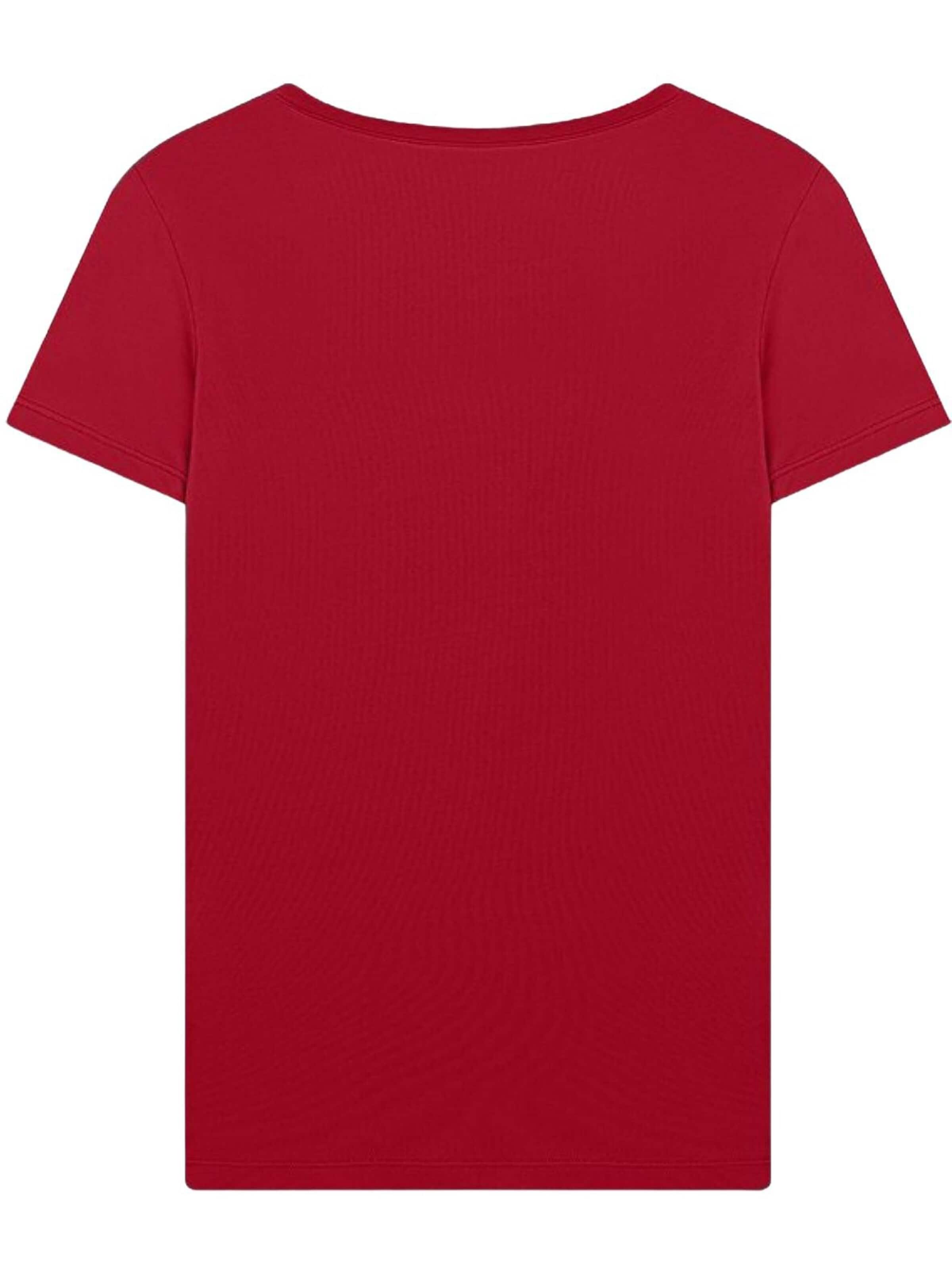 Maglietta 'V-Neck Slogan T-Shirt' di LTB Jeans in rosso