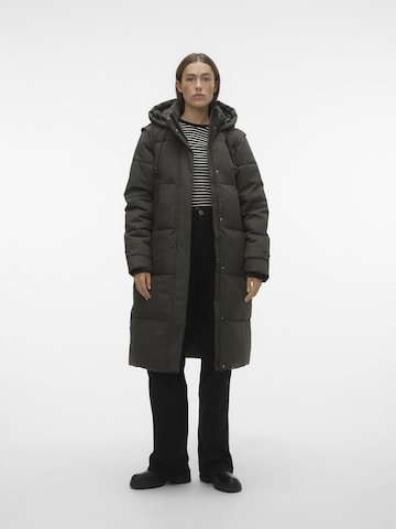 VERO MODA Wintermantel 'MARGARET' in Groen: voorkant