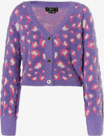 Cardigan faina en violet : devant