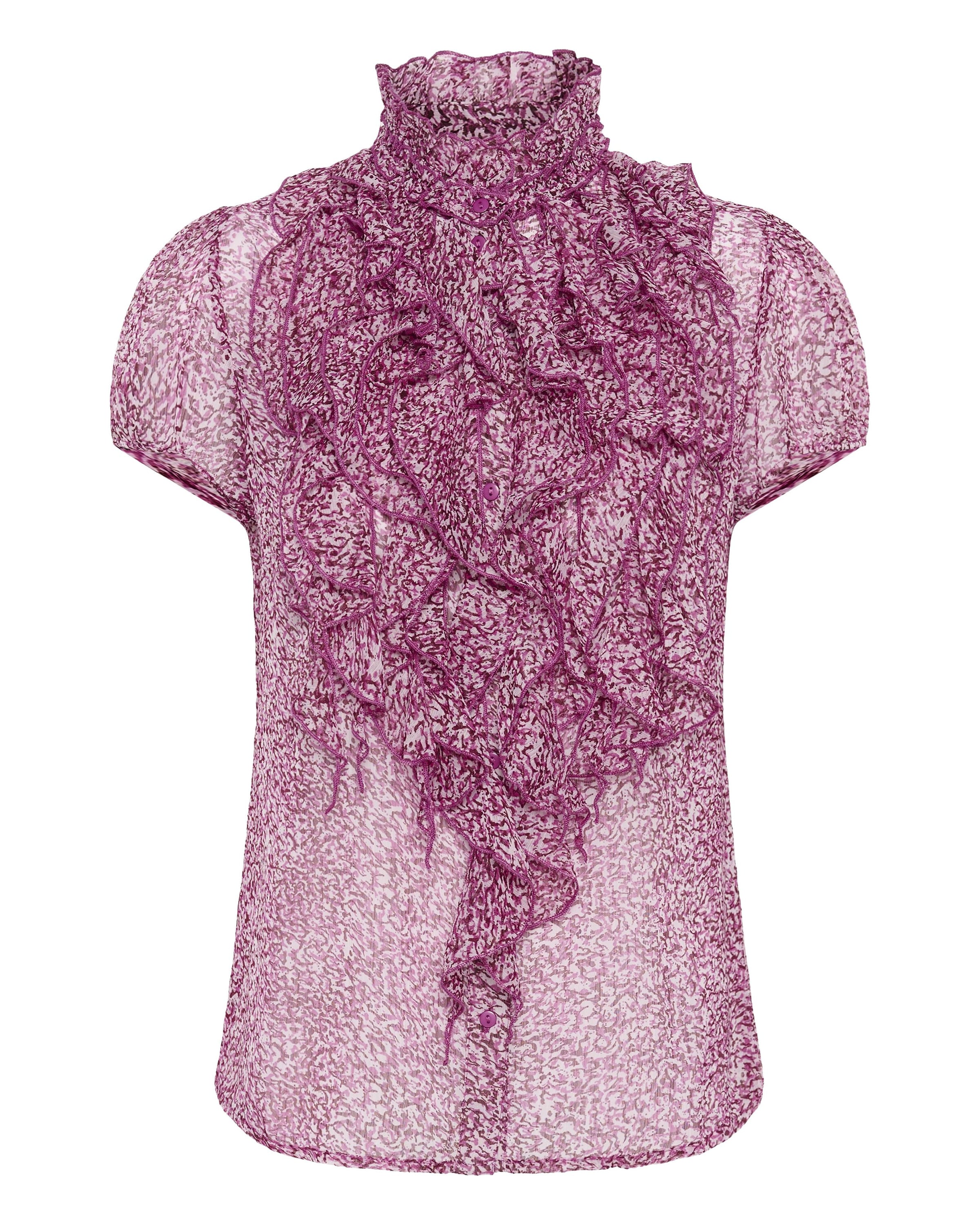 SAINT TROPEZ Blouse in Lila: voorkant