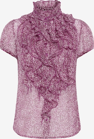 SAINT TROPEZ Bluse in Lila: Vorderseite