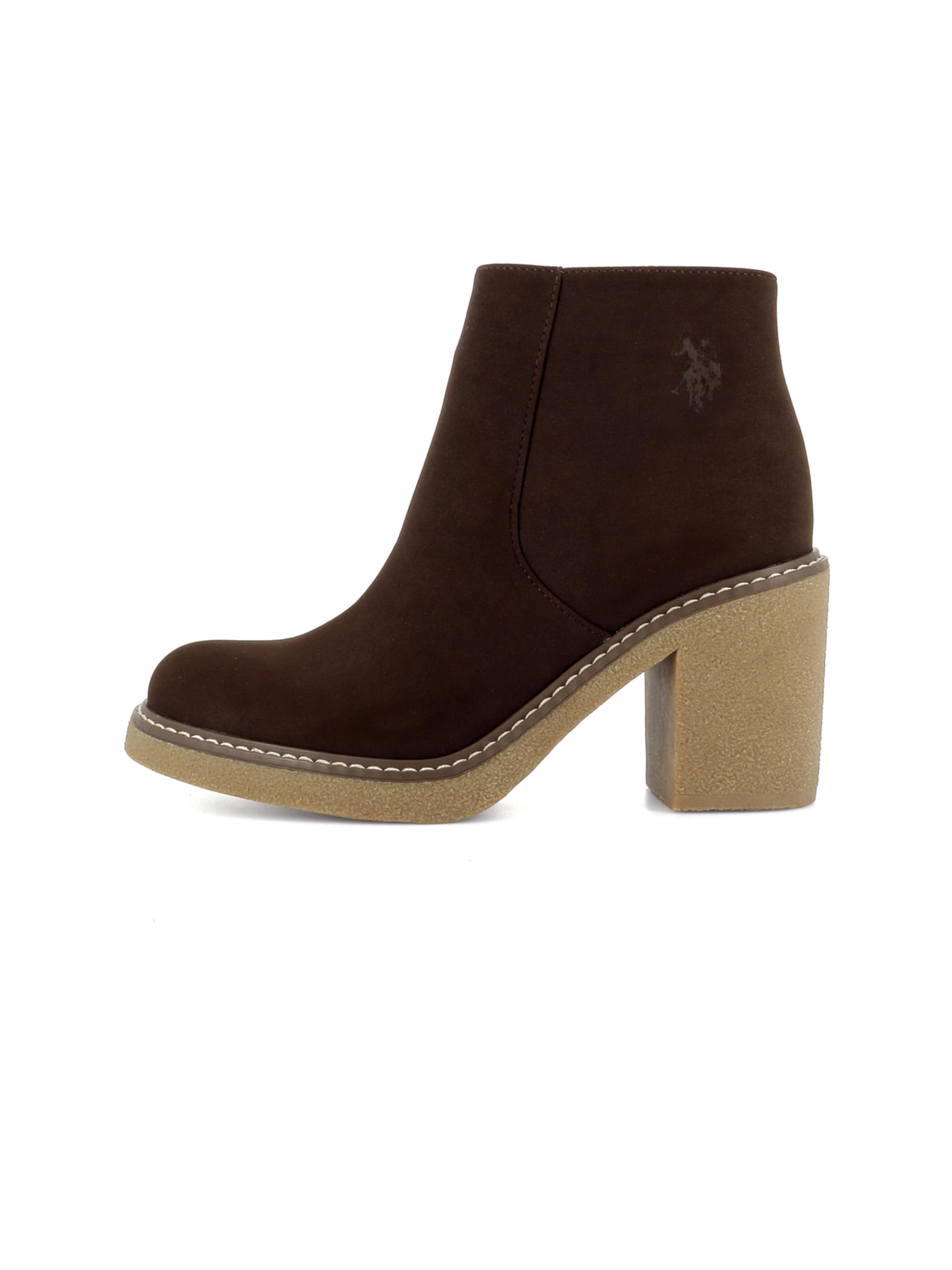 US POLO ASSN. Ankle boots 'Mabel' in Brown: side