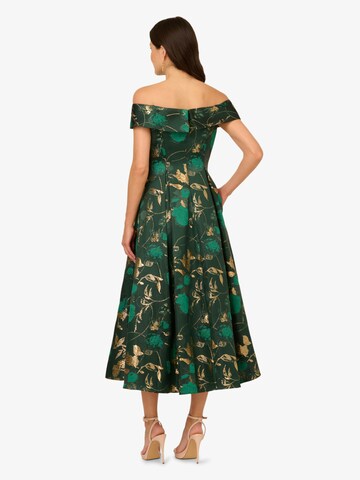 Adrianna Papell Cocktail dress 'Off Shoulder Midi Dress' in Green