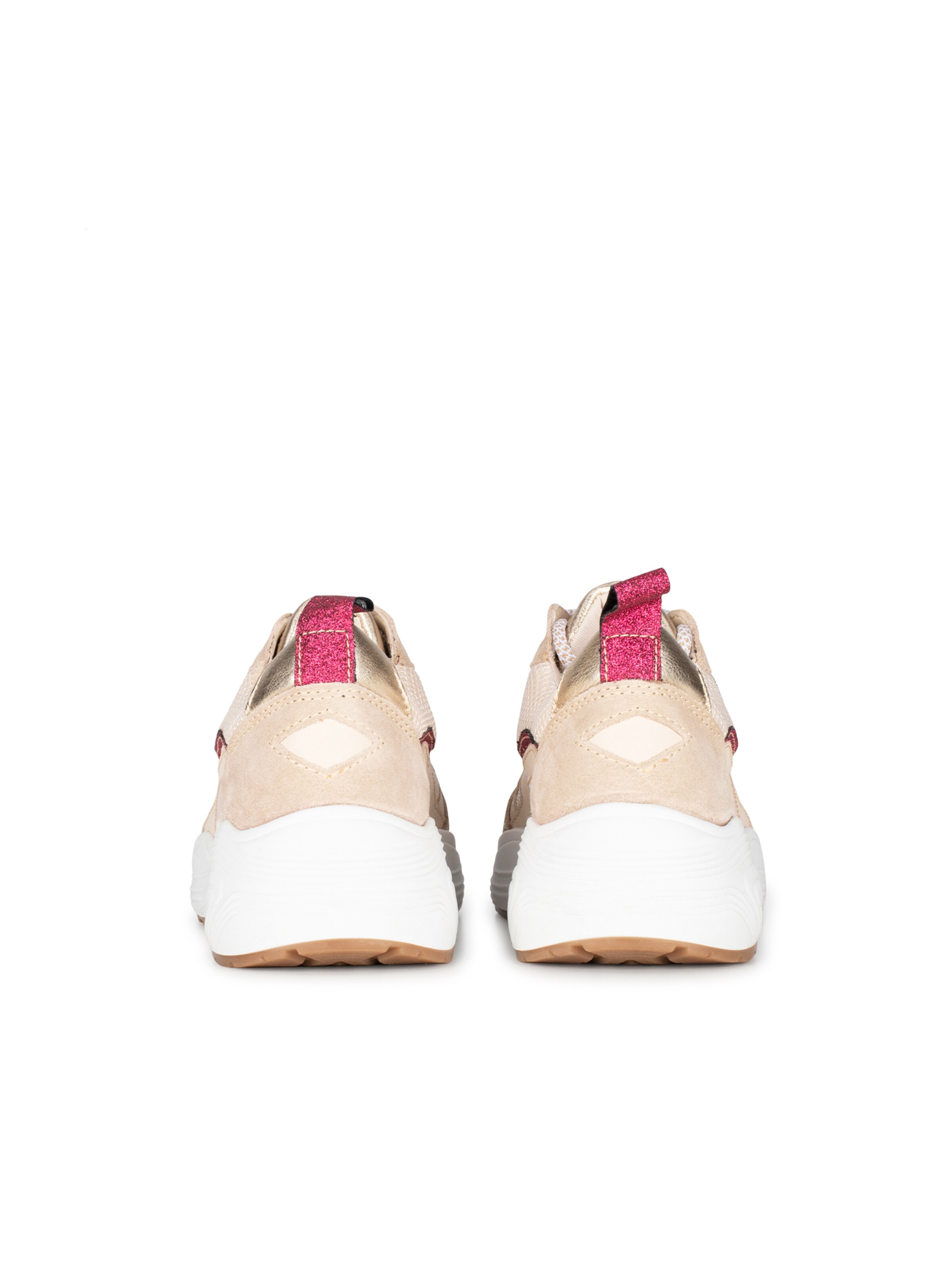 PS Poelman Sneakers laag in Beige