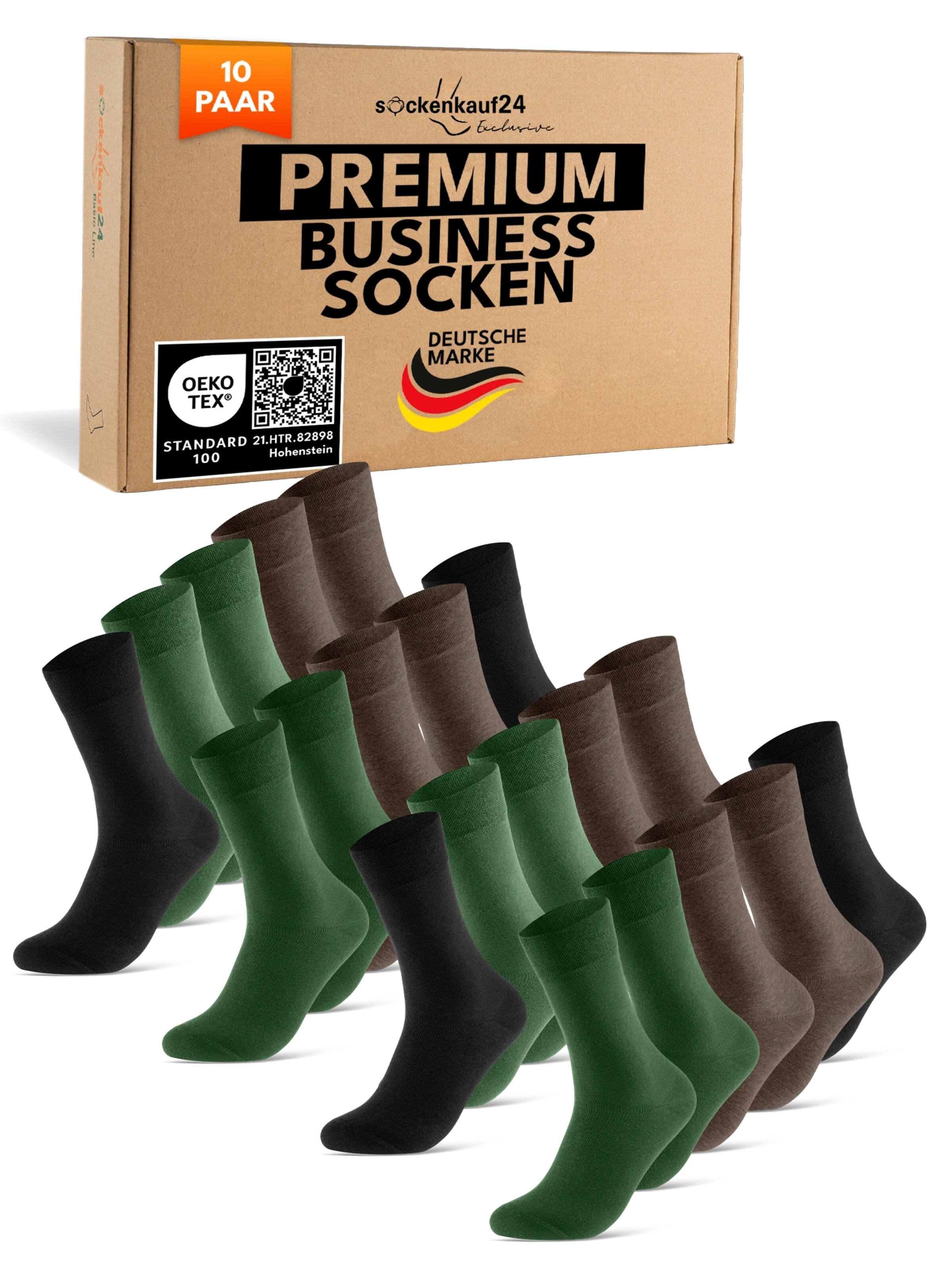 sockenkauf24 Socks 'Business Socken' in Mixed colors: front