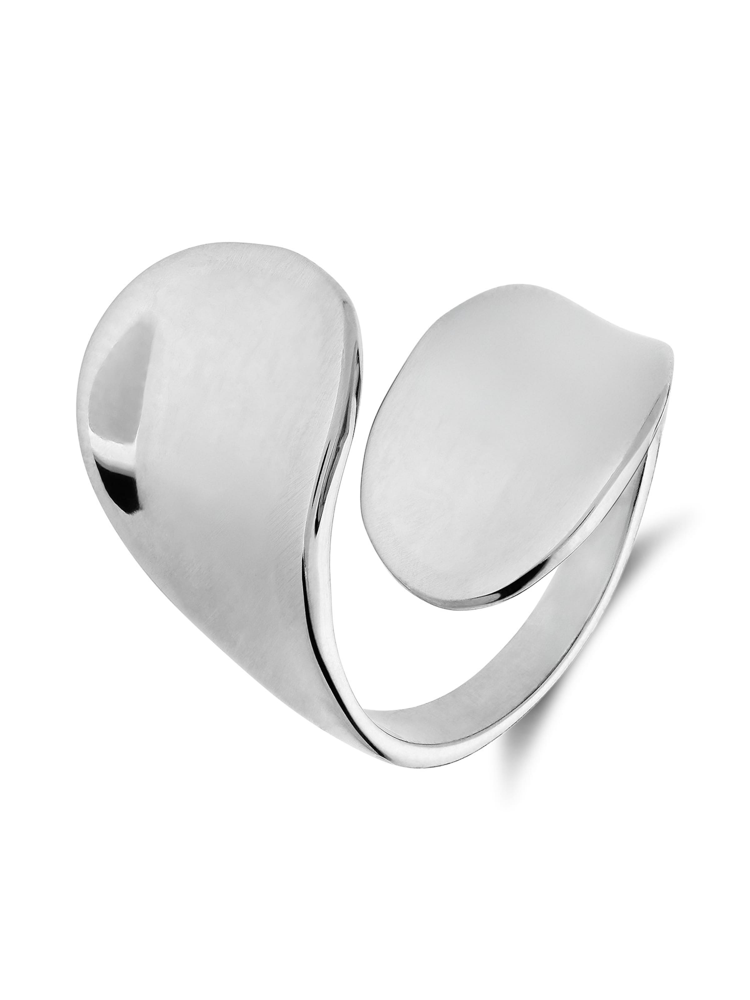 Lucardi Ring in de kleur Zilver, Productweergave