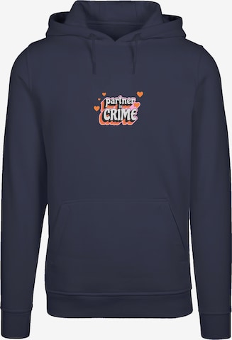 Sweat-shirt 'Partner In Crime Valentinstag' F4NT4STIC en bleu : devant