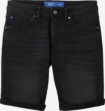 TOM TAILOR Shorts 'Josh' in Schwarz: Vorderseite