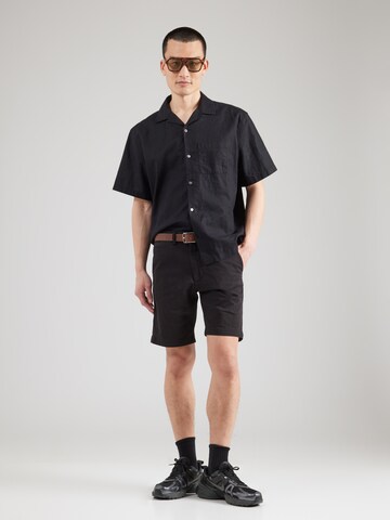 JACK & JONES Regularen Chino hlače 'JPSTMARCO FRANCO' | črna barva