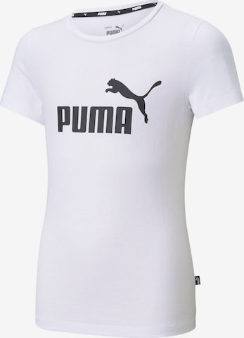 T-Shirt 'Essentials' PUMA en blanc : devant