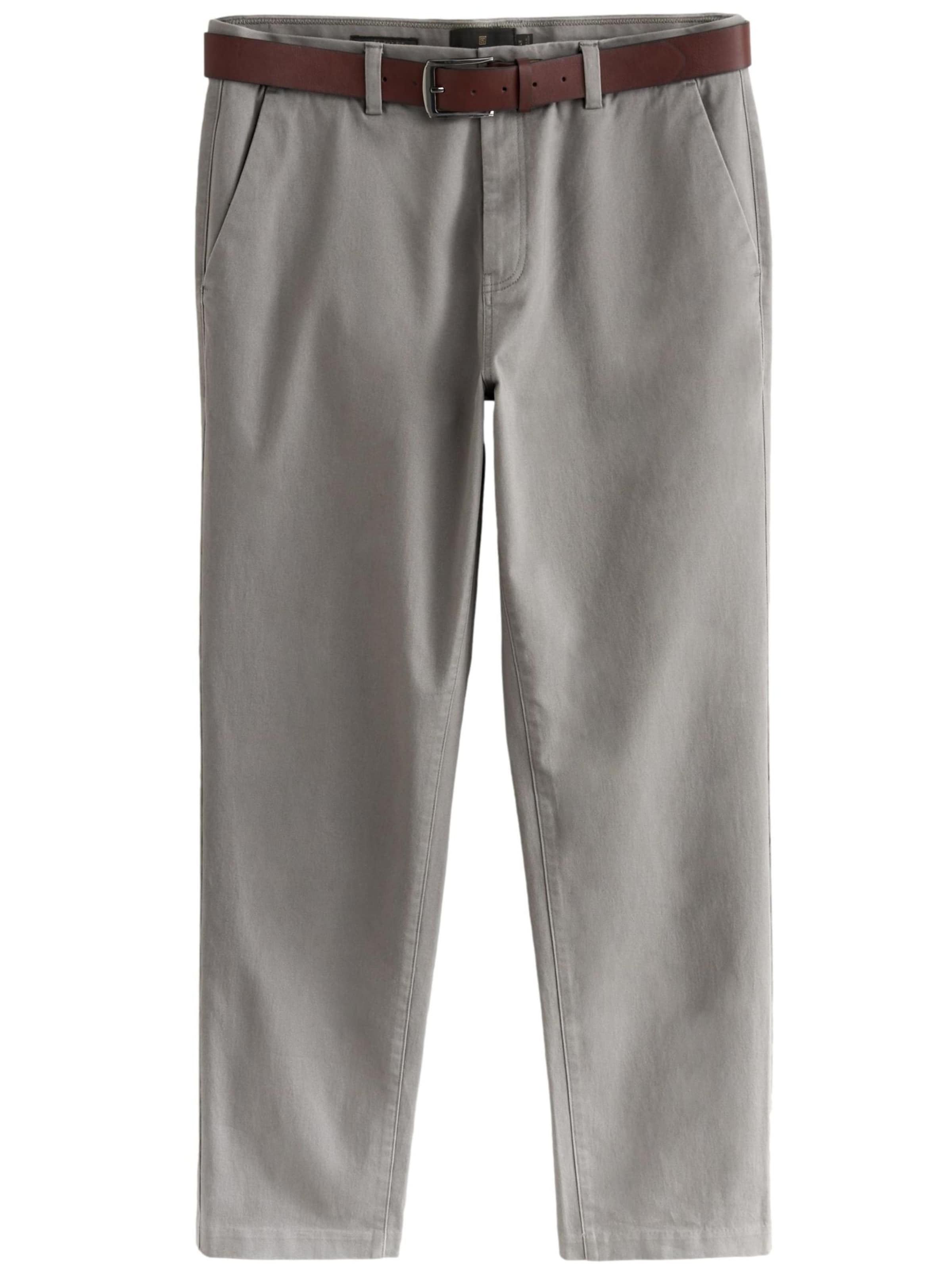 Next Regular Chino trousers in Grey: front