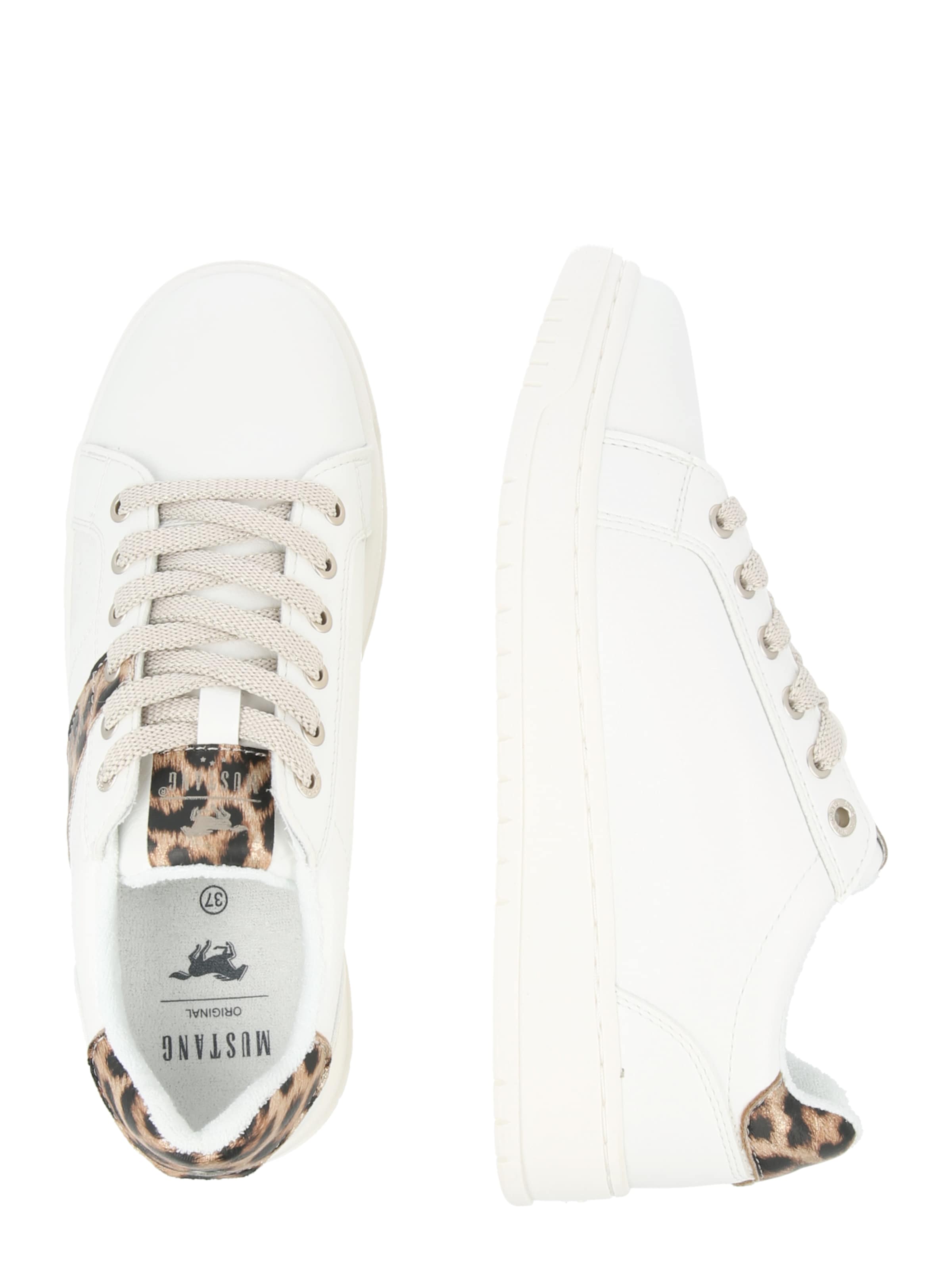 Sneaker low de la MUSTANG pe alb