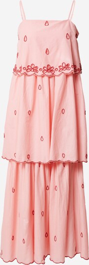 Warehouse Лятна рокля в светлорозово / карминено червено, Преглед на продукта
