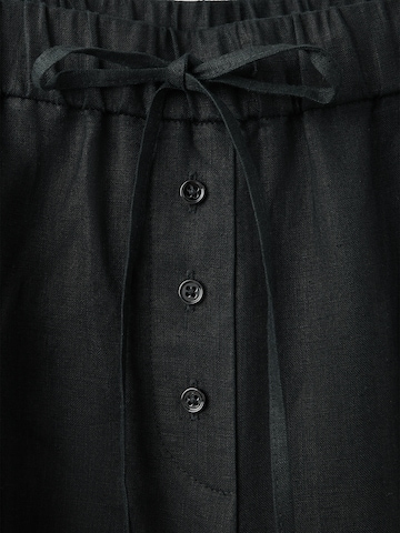 MANGO Wide leg Broek 'SOMA' in Zwart