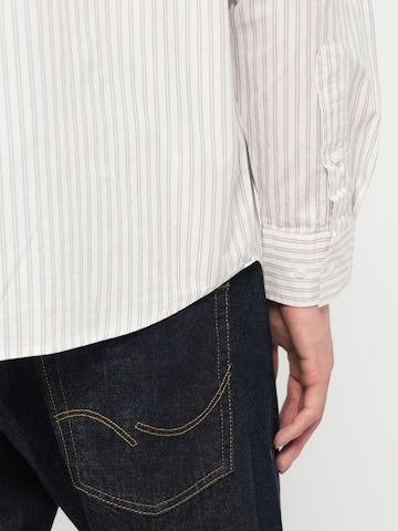 JACK & JONES Comfort Fit Businesspaita 'JJCOLE' värissä harmaa