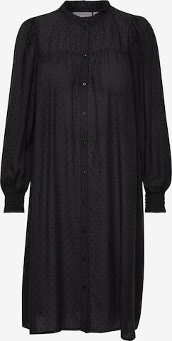 Fransa Shirt Dress in Black: front