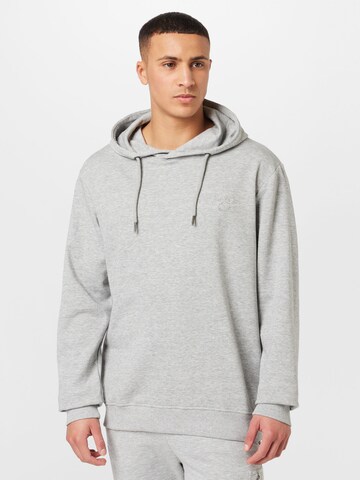 INDICODE JEANS Sweatshirt 'Wilkins' in Grijs: voorkant