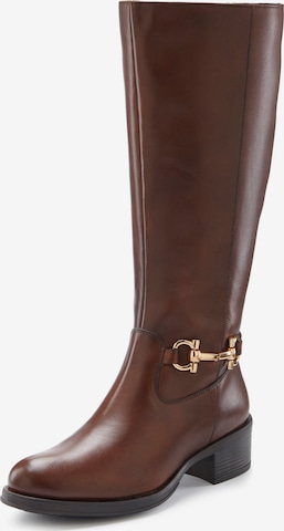LASCANA Ботуши в кафяво: отпред