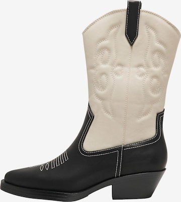 Bottes de cowboy 'BRONCO-3' ONLY en noir : devant