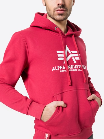 Bluză de molton de la ALPHA INDUSTRIES pe roșu