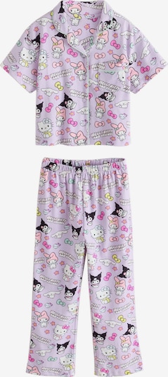 Next Pidžama set 'Hello Kitty' veličine 98 u lavanda / rosé / crna / bijela, Pregled proizvoda