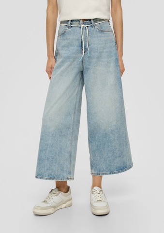 s.Oliver Wide leg Jeans 'Suri' in Blauw: voorkant