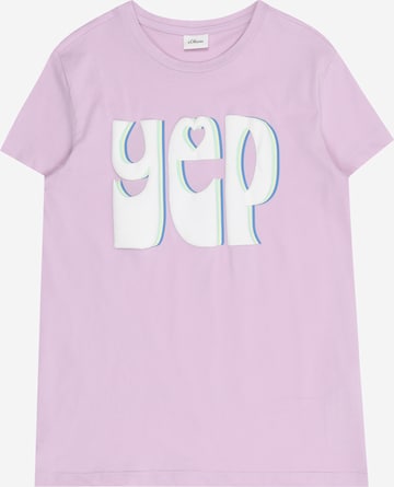 s.Oliver T-Shirt in Lila: Vorderseite