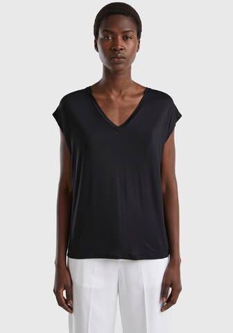 UNITED COLORS OF BENETTON Shirt in Schwarz: predná strana