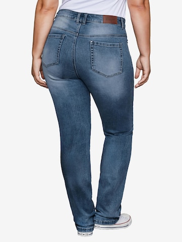 SHEEGO Slimfit Jeans in Blauw