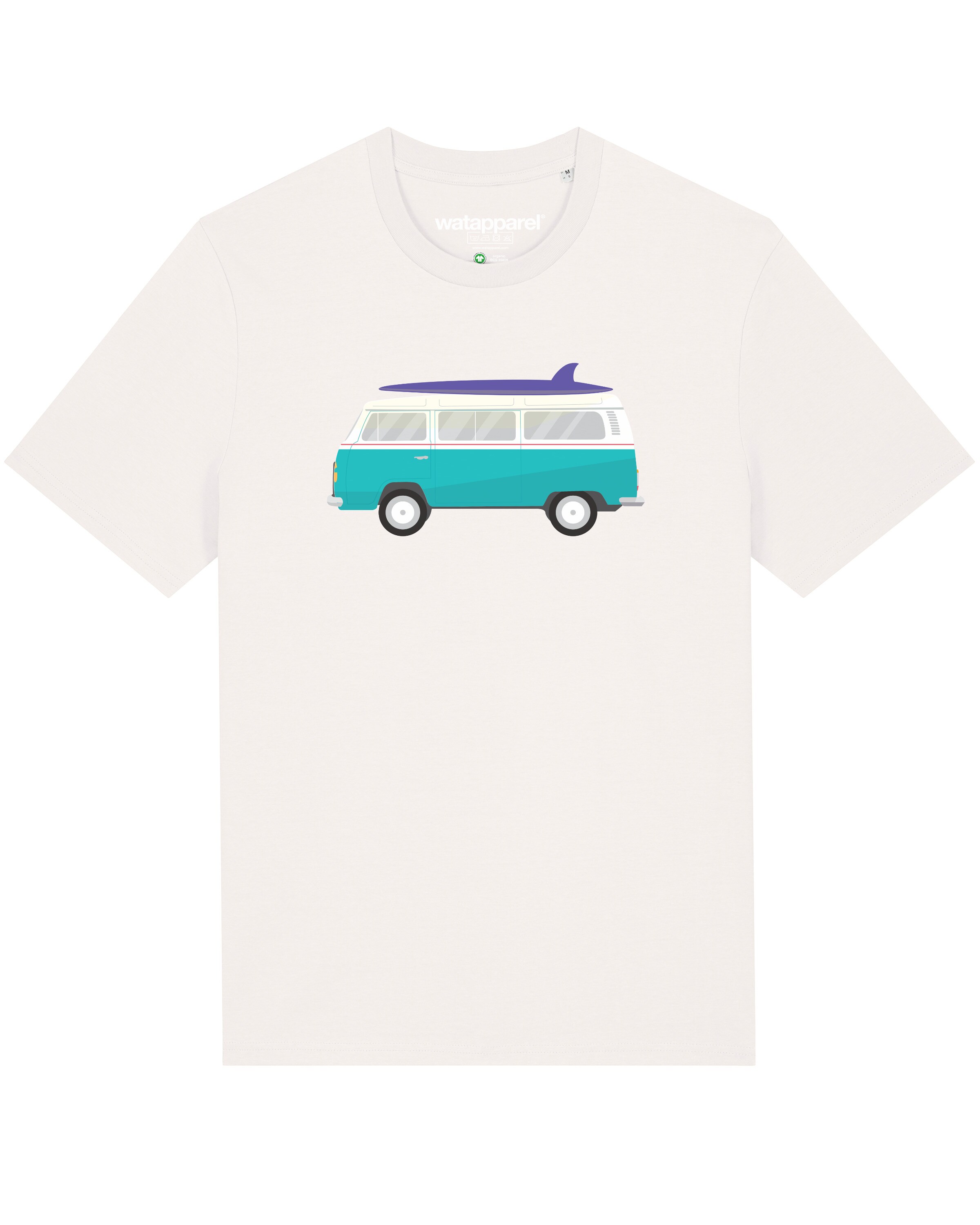 Maglietta ' California Dream ' di Watapparel in bianco: frontale