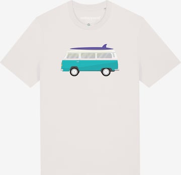 Maglietta ' California Dream ' di Watapparel in bianco: frontale