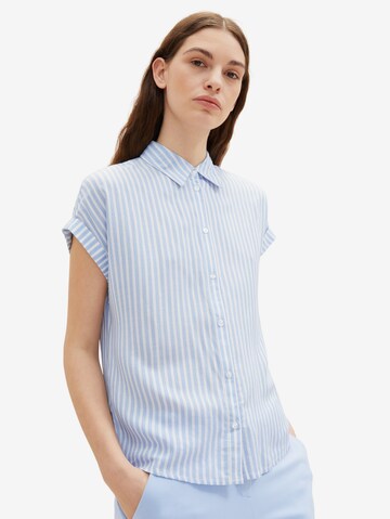 TOM TAILOR Bluse in Blau