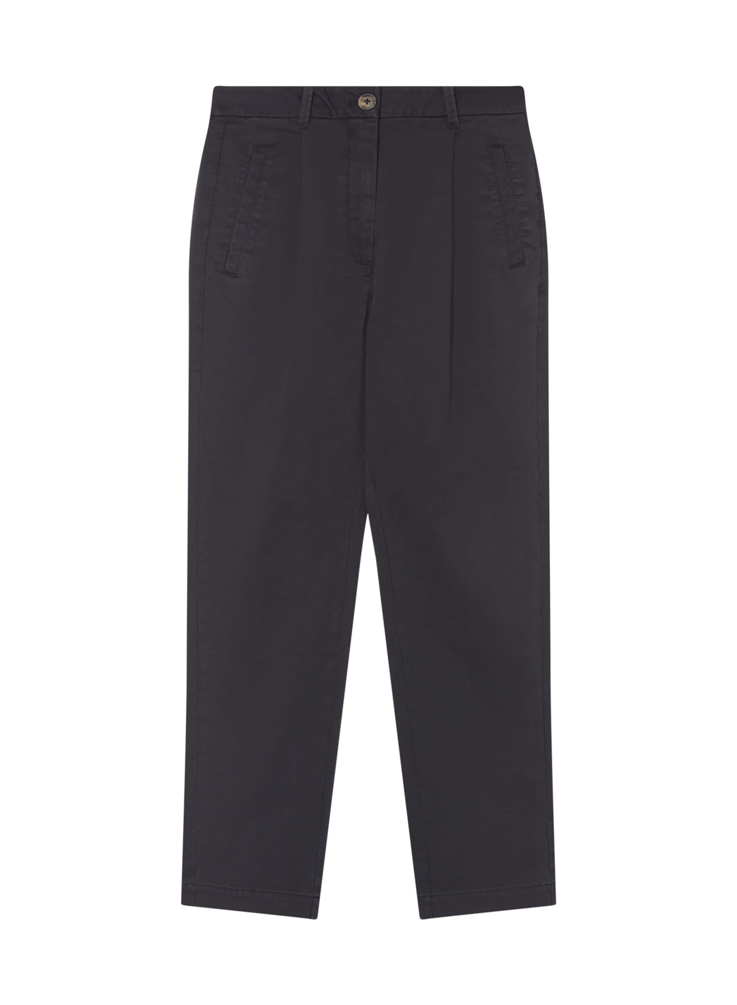 ECOALFregular Hlače 'Peach' - crna boja: prednji dio