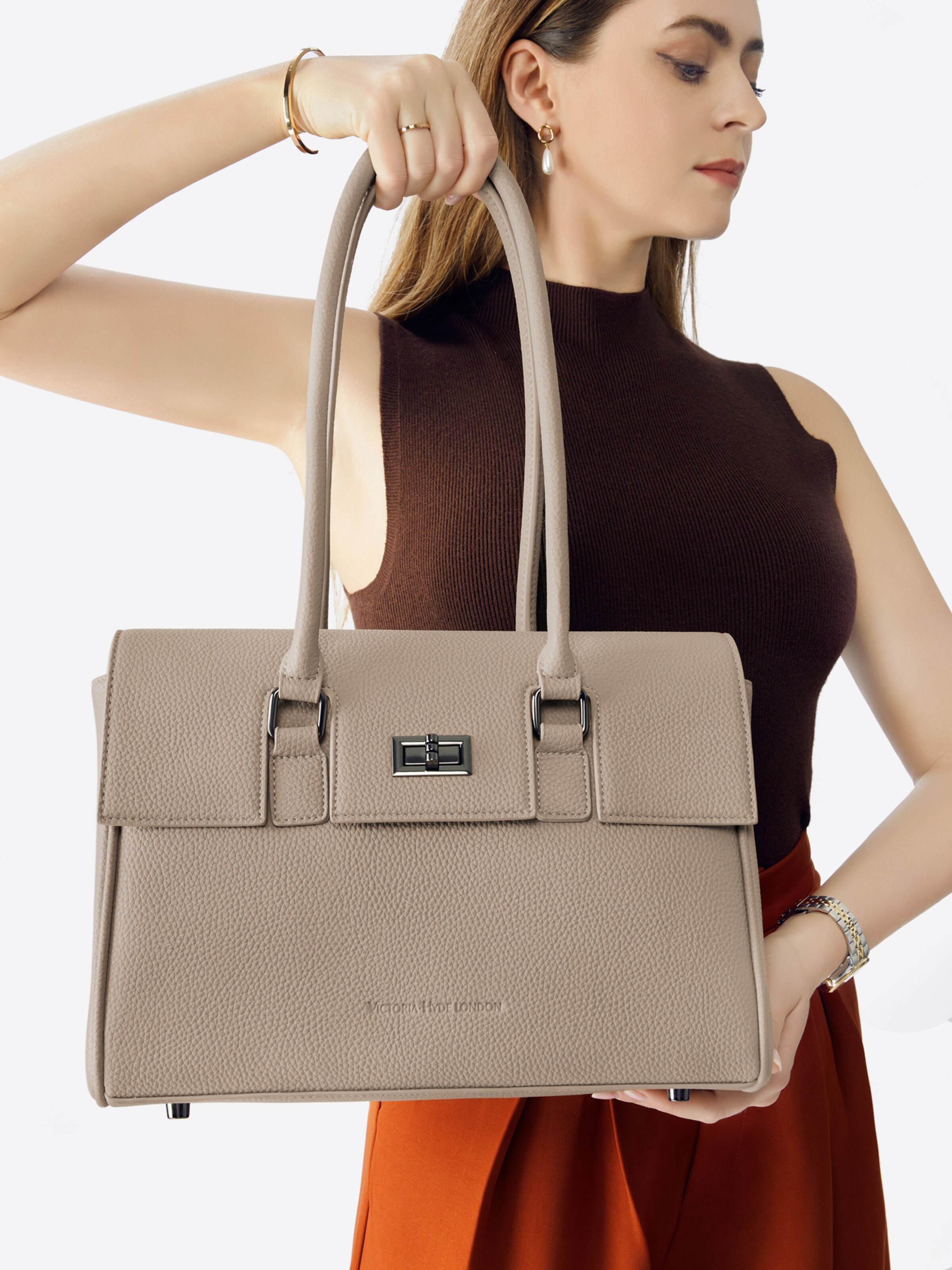 Victoria Hyde Handbag 'Jole S' in Grey