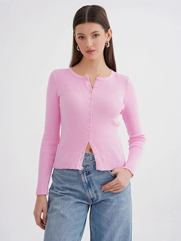MixRay Kardigan – pink: přední strana