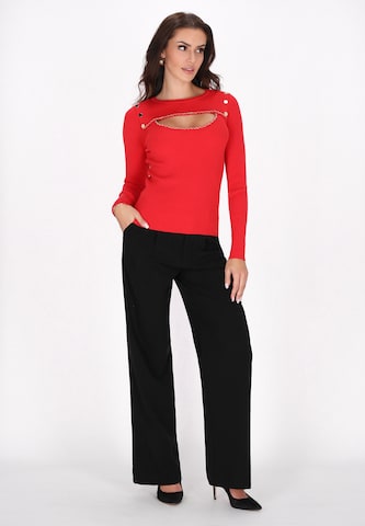 faina - Pullover em vermelho