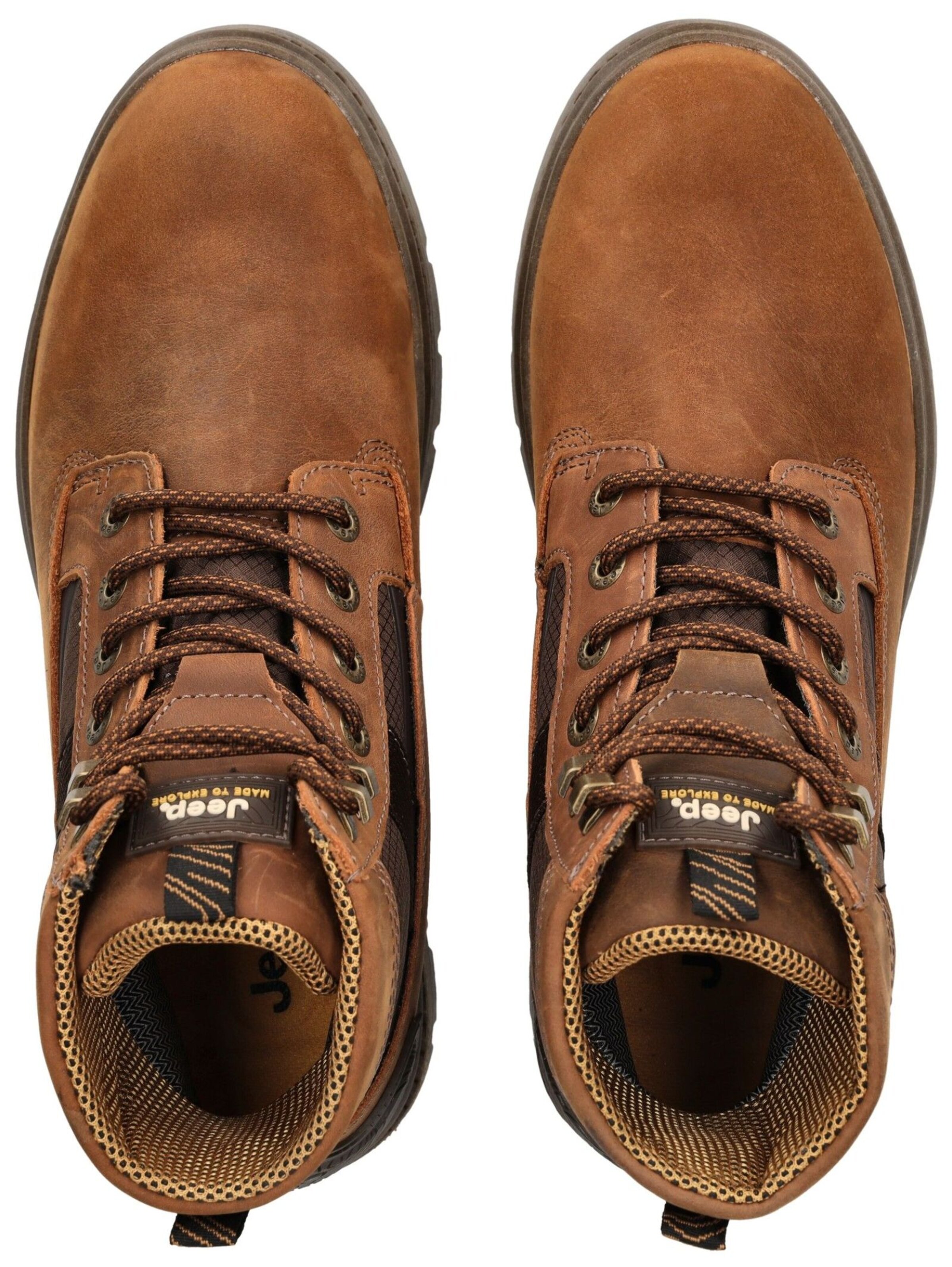 Jeep Lace-up boot in Brown