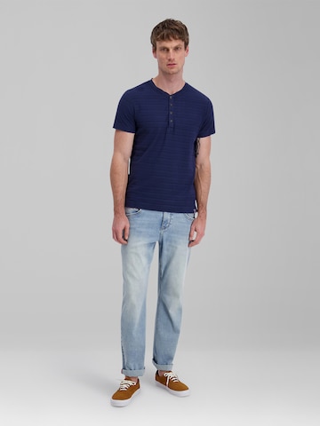 TIMEZONE T-Shirt 'Henley' in Blau